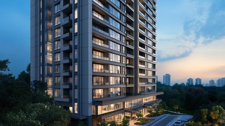 Upcoming flats in Bapunagar, Ahmedabad, artist impression
