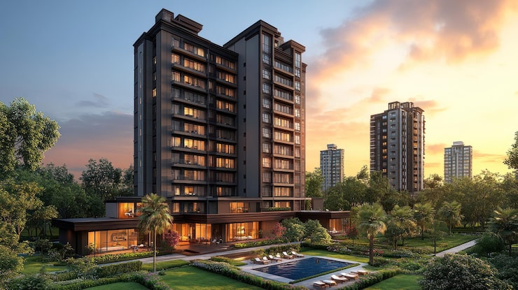 Swarnim 18 3 BHK flats, India Colony Road, Bapunagar, artist impression