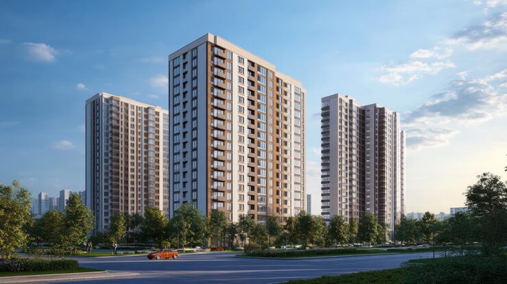 Upcoming 1 and 2 BHK apartments in Bapunagar, artist impression