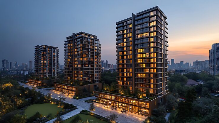 Integrated township in Bapunagar, Ahmedabad, artist impression
