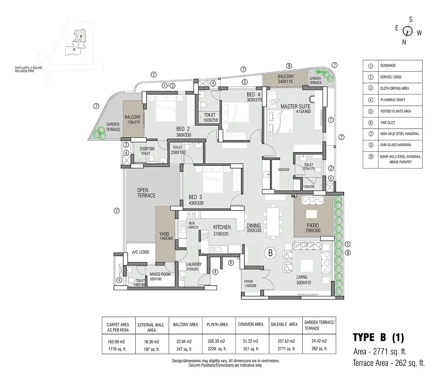Proposed master plan of Swarnim 18 Bapunagar flats and shops